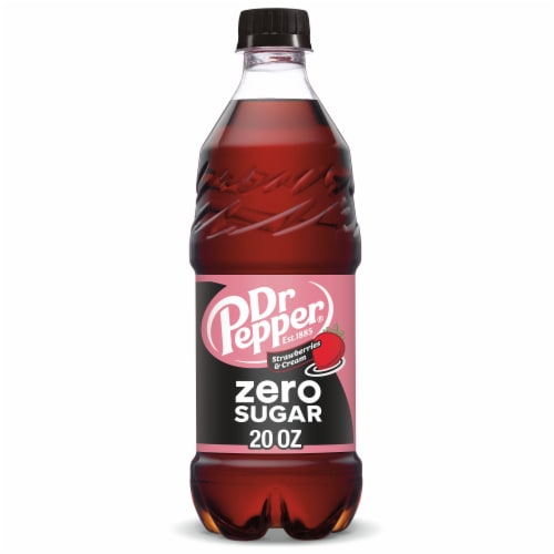 Dr Pepper Strawberries & Cream Zero Sugar Soda - Premium Pick